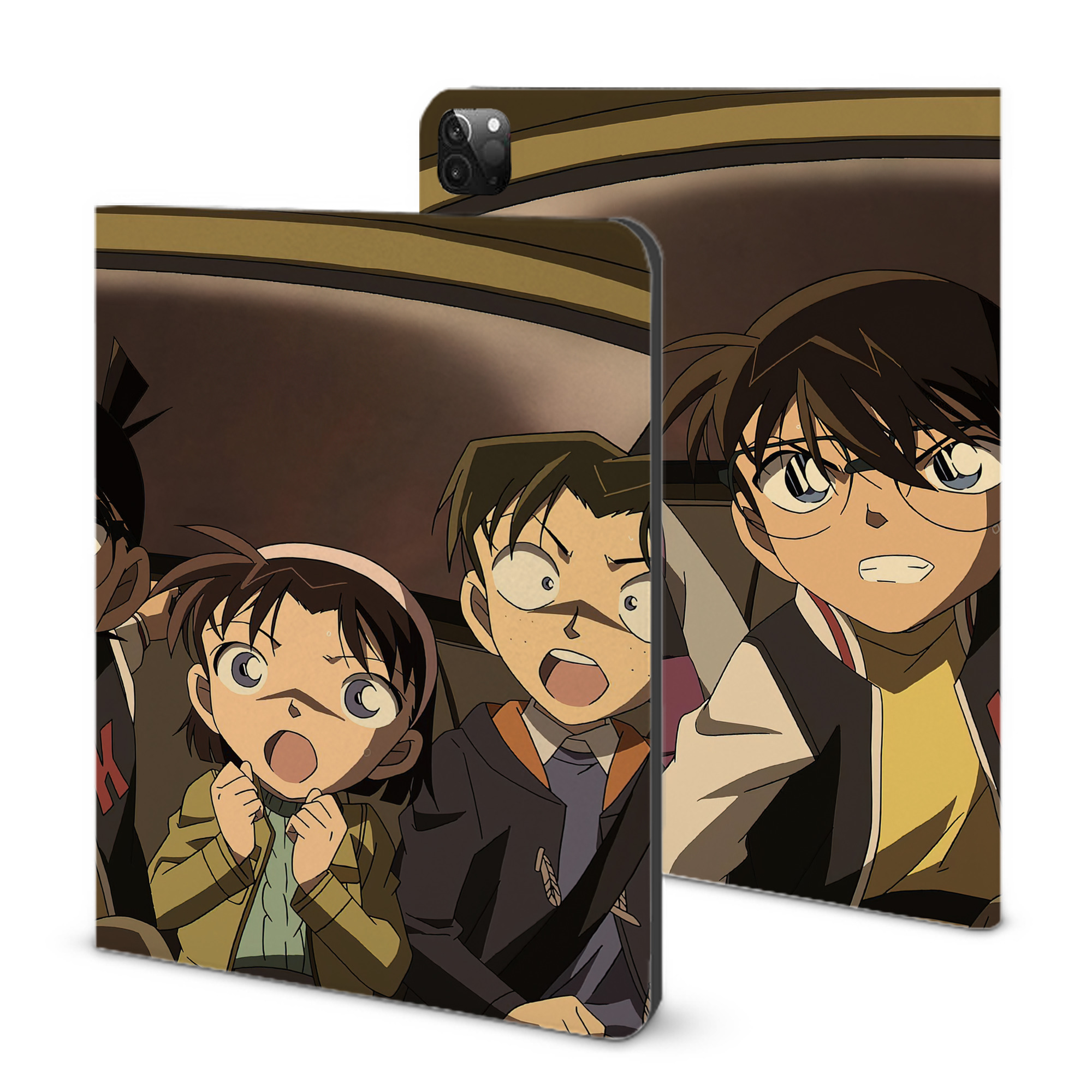 （画像用） 名探偵コナン Detective Conan IPadケース ペンホルダー付き ブックスタイルデザイン